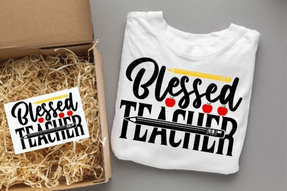 BLESSED TEACHER SVG PNG Design: A Versatile Graphic for T-Shirt and Branding Projects