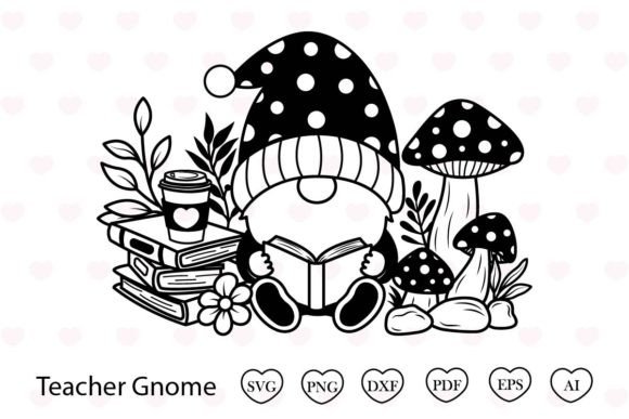 Book Gnome Svg Teacher: A Delightful Embroidery Design for Real Projects
