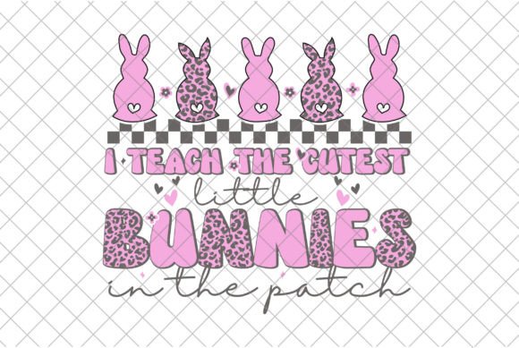 Easter Teacher SVG & Retro Bunny Gift PNG: A Seasonal Graphic Design Asset for T-Shirt Designs