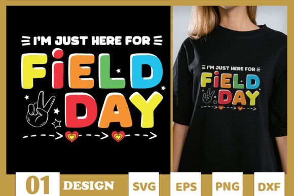 Here for Field Day 2024 Teacher SVG: A Versatile Graphic Design Asset