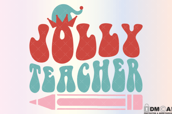 Jolly Teacher SVG PNG: A Festive Graphic Design Asset for Crafters