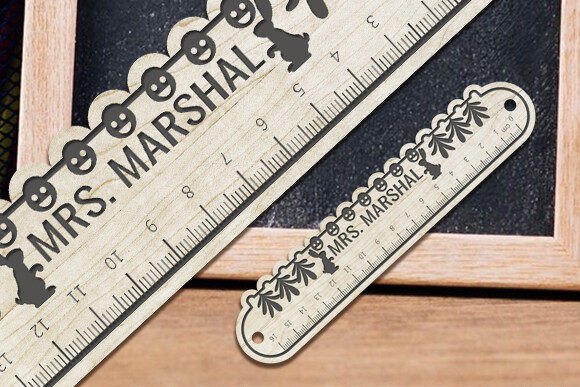 Laser Cut Teacher Gift Ruler SVG: A Must-Have for Home Decor & Crafting
