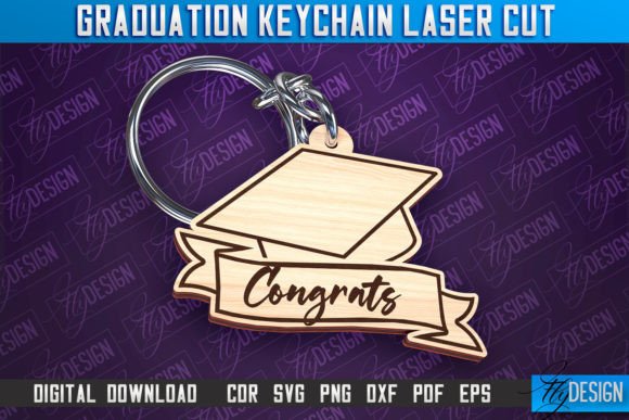 Laser Cutting Keychains: A Polished Design Asset for Graduation Themes