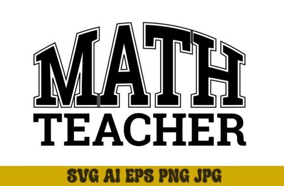 Math Teacher SVG Varsity PNG Design Review for Real Projects