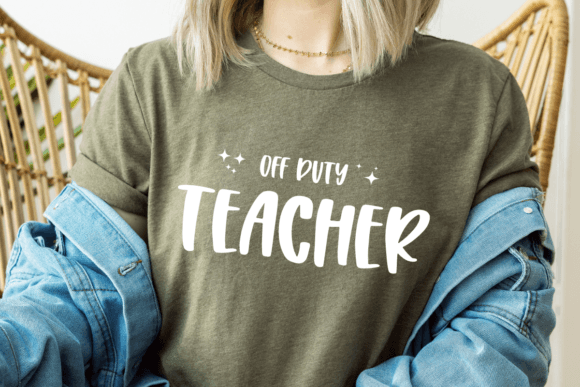 Off Duty Teacher SVG: A Versatile Graphic Design Asset for T-Shirt Designs and Content Publishing