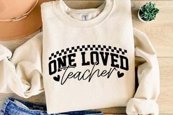 One Loved Teacher SVG: A Heartfelt Graphic Design Asset for T-Shirt Designs