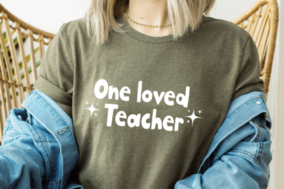 One Loved Teacher SVG: A Versatile Graphic Design Asset for T-Shirt Designs and More