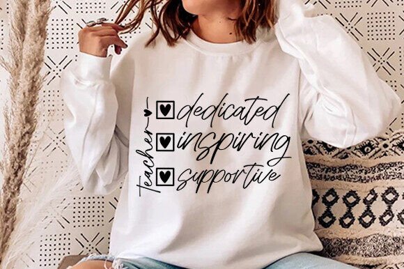 One Loved Teacher SVG PNG for Real Embroidery Projects