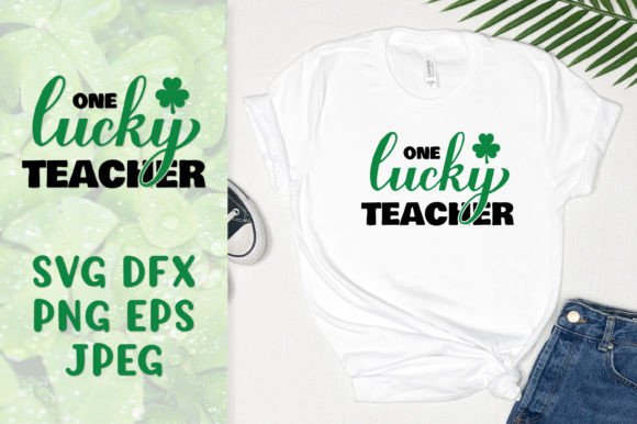 One Lucky Teacher SVG: A Versatile St. Patrick’s Day Graphic Design Asset