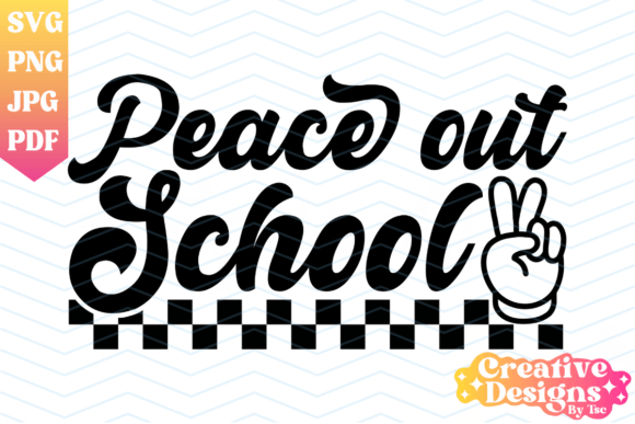 Peace Out School Retro Teacher SVG PNG Review