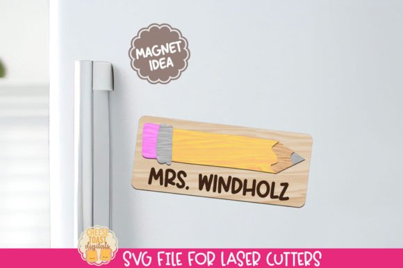 Pencil Teacher Magnet SVG for Lasers: A Versatile Ornament for Creative Projects