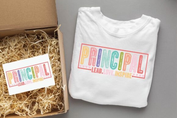 Principal Lead Love Inspire Teacher SVG for Strong Brand Graphics