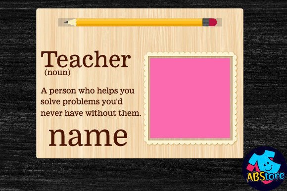 Teacher Note Pad Holder Laser Cut for Stands and More